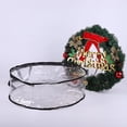 thumbnail image 2 of QJUHUNG Christmas Ornament Storage Box Heavy Duty Xmas Wreath Container with Sleek Zipper Artificial Wreaths  Durable Handles  Dual Zipper & Card Slot  Holiday Xmas Tear-Resistant Storage, 2 of 7