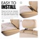 thumbnail image 4 of Protector de asiento de coche Viaviat Leather Waterproof Beige, 4 of 5