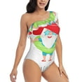 thumbnail image 3 of Honeii Hello Summer Gnome 2 for women's one-piece swimsuit featuring a chic one-shoulder design experience elegance and style in the water-Small, 3 of 6
