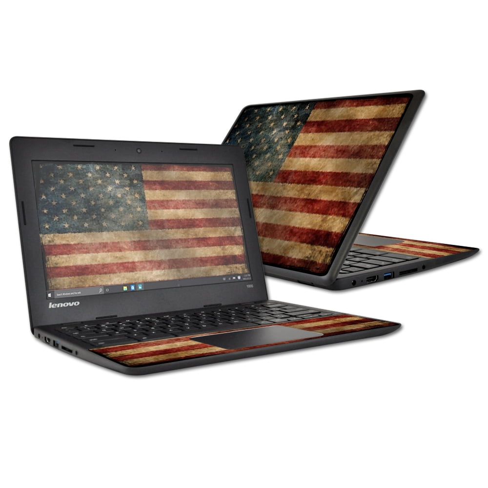 Skin Decal Wrap for Lenovo 100s Chromebook Vintage Flag - Walmart.com ...
