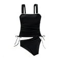 thumbnail image 1 of HongQid Women High Waisted Bikini Swimsuit Plus Size Top Cute Tummy Control Bottom Two Piece Tankini Bathing Suits, 1 of 2