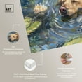 thumbnail image 4 of Monet Water Lilies Dog Rustic Chic Farmhouse Canvas Wall Art by Art Remedy, Gallery Wrapped, 30"x24", 4 of 7