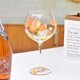 thumbnail image 4 of Copa grande de cristal de 640 ml (21,6 oz), coloridas copas de vino con tallo y flores pintadas a mano, 4 of 7