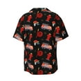 thumbnail image 5 of Uemuo Fire Fighting Pattern Cotton Linen Short Sleeve Shirts,Casual Lightweight Button Down Shirts,Vacation Beach Summer Tops-3X-Large, 5 of 7