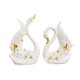 thumbnail image 1 of Figura de cisne de 2 piezas, escultura de Animal, artesanía, decoración de mesa de cisne, adorno de mesa para dormitorio, regalos del Día de San, 1 of 9