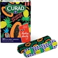 thumbnail image 2 of Curad Kendra Dandy Designer Bandages, 2 Colorful Patterns, Pineapples and Papayas, Flex-Fabric, .75" x 3", 30 Count (3 Pack), 2 of 6