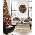 thumbnail image 6 of Front Door Porch Decorations Old Fashioned Hot Cocoa Door Hanging Sign 11 inch Wooden Wall Sign, Rustic Holiday Wreath Decor for Front Door Porch Home Window Wall Farmhouse Decorations, 6 of 8