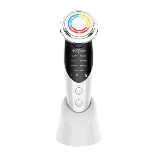 EGNMCR Instrument d'Introduction à Sept Modes, Instrument de Beauté à Lumière Colorée pour le Visage, Instrument de Soin de la Peau, Instrument de Rajeunissement à Microcourant massage device