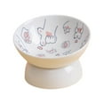thumbnail image 3 of Raised Pet Feeder Cat Food Plate Water Drinking Bowl, Pet Bowl, Pet Feeding Bowl Food Container, Stable Elevated Cat Bowl Pets Supplies , Pink, 3 of 9