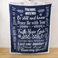 thumbnail image 6 of Christian Throw Blanket Religious Gifts - Inspirational Fluffy Blankets with Faith Hope Love Messages for Christian Gifts for Women | Snuggly Soft and Cozy Blanket Christian Decor | 50" X 60", 6 of 6