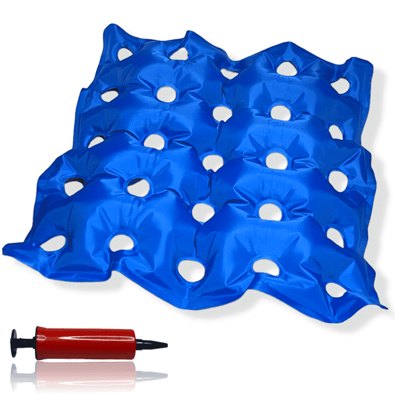 Inflatable Seat Cushion by EverRelief - Adjustable Pressure Pillow for Wheelchair, Car, Office, or Travel
