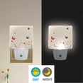 thumbnail image 5 of WOBOGO Butterfly Wildflower Pictures LED Night Light 2 Pcs Set 0.5 Watt Wall Plug in Dusk to Dawn Automatic Switch Soft White Light, 5 of 7