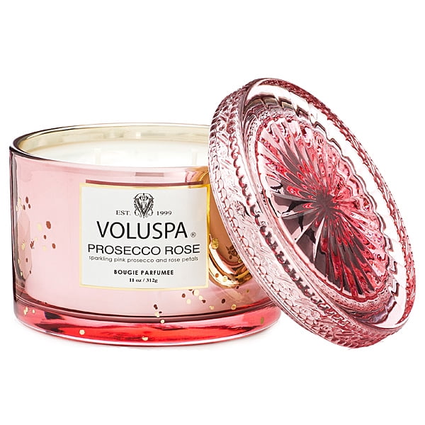 Voluspa Boxed Prosecco Rose Costa Maison Candle With Lid 11 oz