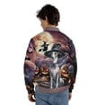 thumbnail image 5 of Spooky Halloween Night Witch Whippet Glowing Pumpkins All Over Print 3D Baseball Jacket Dog Lover Bomber Jacket Softball - 12015, 5 of 6