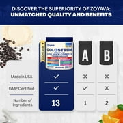Zoyava Colostrum Powder 40% IgG, 13-in-1 Supplement, Collagen, Probiotics, Elderberry, Zinc, Vitamin C & D3
