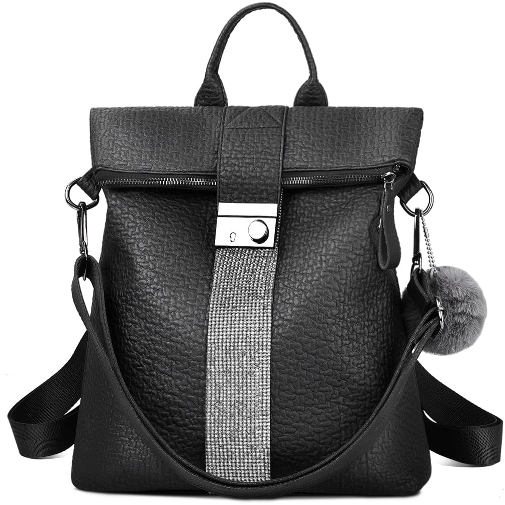 UTO Women Backpack Purse Waterproof Nylon Anti-Theft Rucksack Lightweight School Shoulder Bag-Large Version CA 