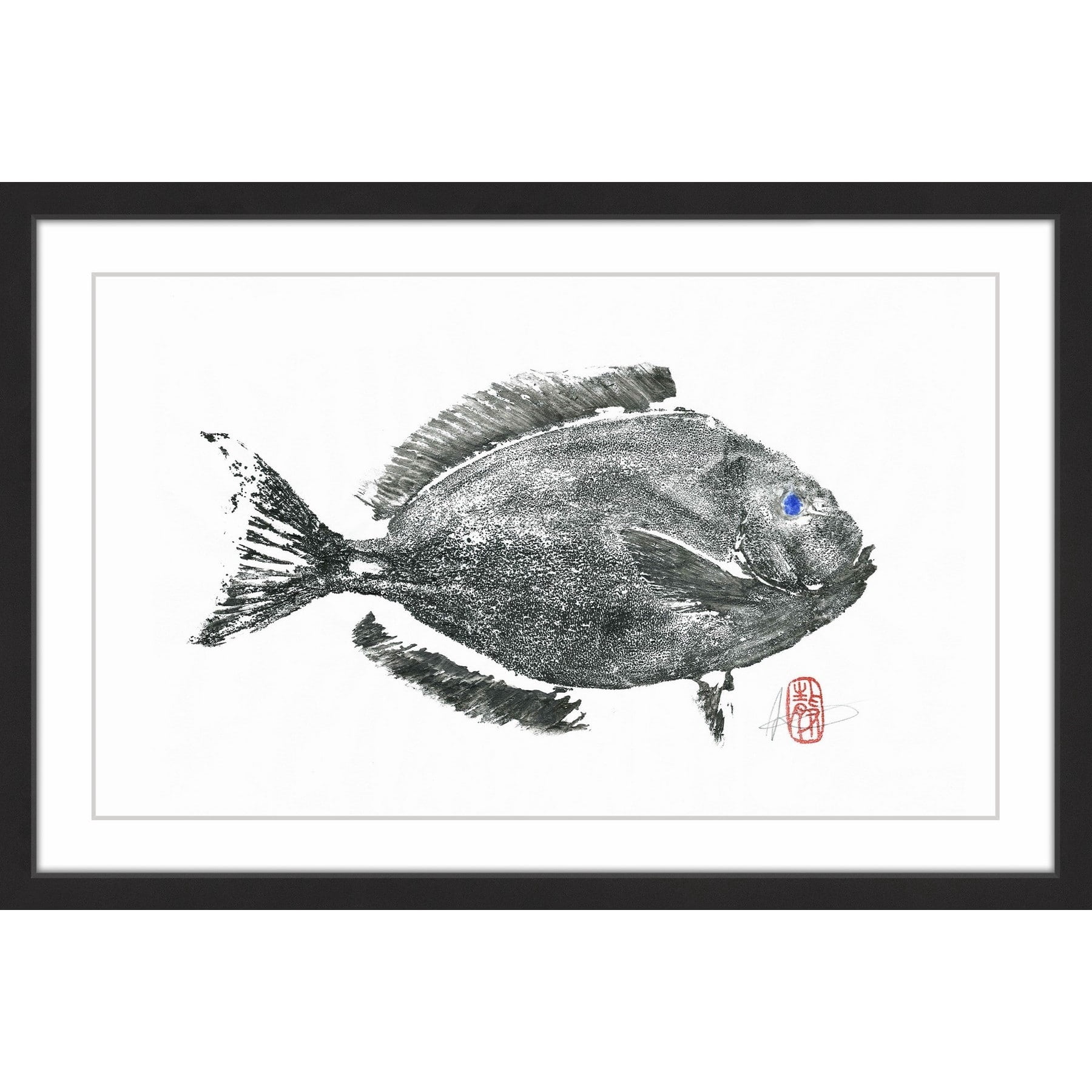 "Black Tang" Framed Painting Print