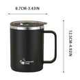 thumbnail image 2 of Cinvoph 16oz Insulated Coffee Mug with Handle Double Layer Stainless Steel Travel Mug, Tumbler Cup with Lid Gift for Men Women, 2 of 3