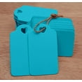 thumbnail image 4 of 100 Pcs Heart Punched Rectangular Hang Tag Wedding Favor Blank Tags with Free Natural Jute Twine - Colours Available, 4 of 7