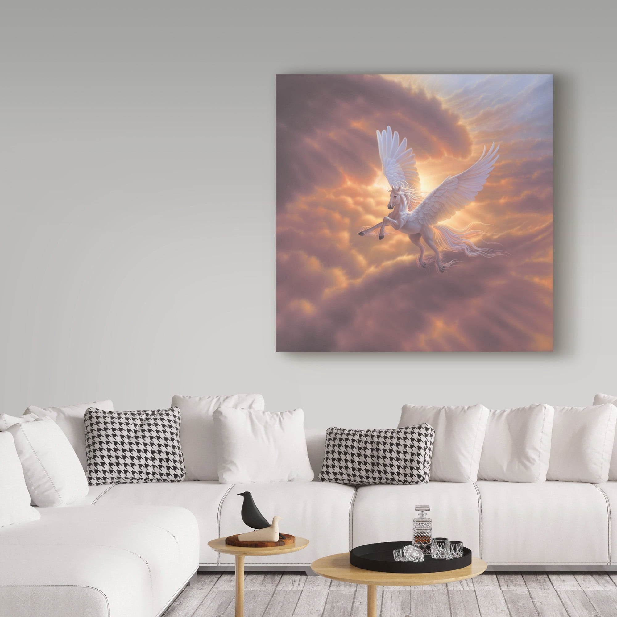 Trademark Fine Art 'Pegasus Spirit Of The Sky' Canvas Art by Kirk Reinert