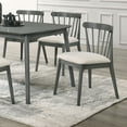 thumbnail image 4 of 2-Piece Rustic Modern Farmhouse Dining Side Chairs, Retro Design with Easy Assembly & Solid Wood Frame for Kitchen or Living Space, 4 of 9