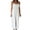 White, variant on Aayomet Jumpsuits For Women Dressy Womens Summer Sleeveless Jumpsuit Backless Casual Soild Ruched Slip Jumpsuit,Green XL