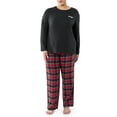 thumbnail image 4 of Wrangler Women's & Women's Plus Long Sleeve Top and Flannel Pajama Bottom, 2-Piece Set, 4 of 13