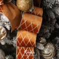 thumbnail image 3 of Cinta de Terciopelo Ribbli Marrón Cobrizo de 10 cm para Navidad en Terracota, 3 of 3