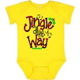 thumbnail image 3 of Inktastic Christmas Jingle All the Way with Music Notes and Holly Boys or Girls Baby Bodysuit, 3 of 5