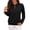Black, variant on Women's Half Zip Tops Crew Neck Long Sleeve Texture Pullover Fall Winter Fashion Casual Sweatshirts Loose Fit (XL, Army Green)