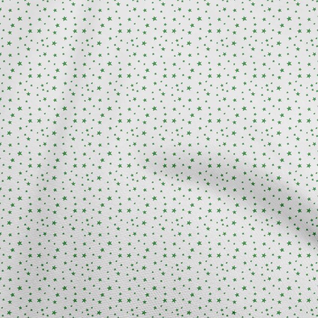 oneOone Silk Tabby Green Fabric Stars Craft Projects Decor Fabric Printed By The Yard 42 Inch Wide