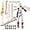 White Red Black, variant on 5-Pack T13 Action Figure Already Assembled, Multi-Colored Titan 13 Action Figure Set with Laser Saber 3D Printed T 13 Lucky Robo Dummy Nova 13 Action Figures, Figura de acción t13