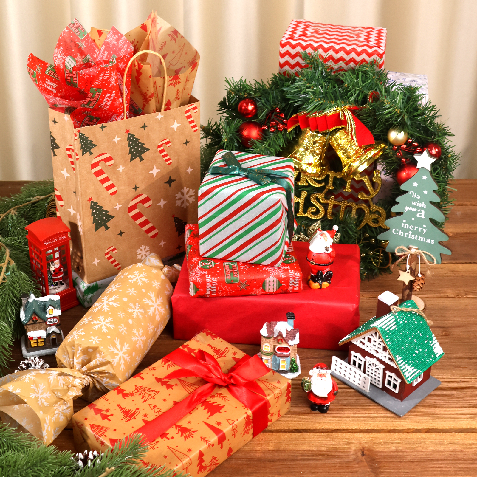 Ayieyill 70-Sheet Christmas Tissue Paper Assortment photo 4