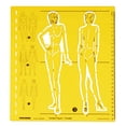 thumbnail image 1 of Traceease Female Human Figure Template Stencils Fashion Designers Drafting Tools, Female Human Figure Template-EE, 1 of 4
