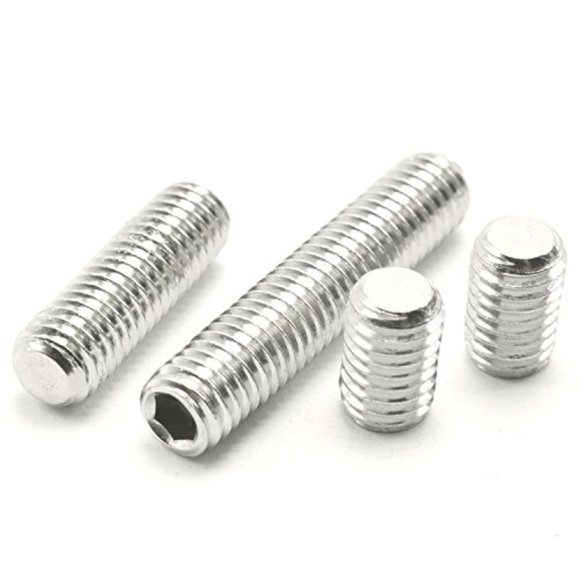 HH FASTENERS #6-32 UNC Vis à Point Plat Ensemble Vis à Douille Hexagonale Lot de 100 (#6-32 x 3/8 Pouces)
