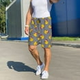 thumbnail image 6 of Honeii Christmas hat duck Print Men's Pajama Sleepwear Shorts - a comfy pajama bottom and lounge short for Relaxed Home Wear-3X-Large, 6 of 6