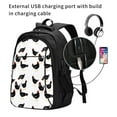 thumbnail image 2 of Balery Funny Chicken Print USB Charging Backpack for Men and Women - Water-Resistant, Anti-Theft Laptop Backpack with USB Port for Travel, Work, School, and College, 2 of 7