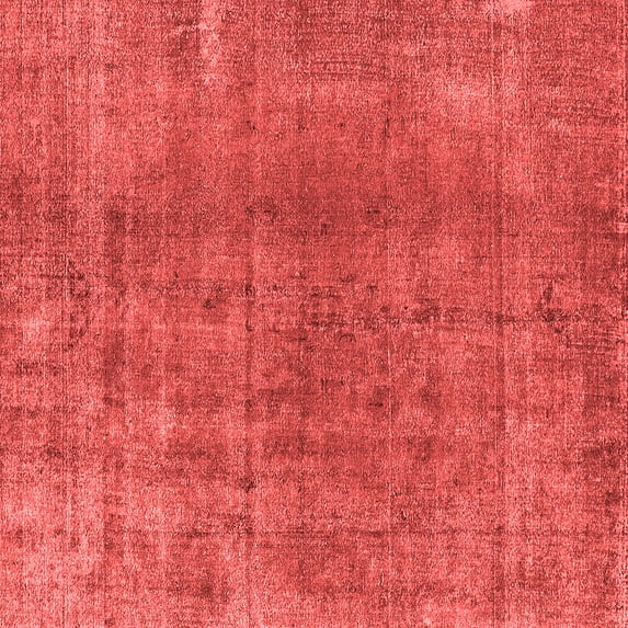 Ahgly Company Indoor Square Oriental Red Industrial Area Rugs, 7' Square