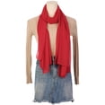 thumbnail image 2 of INSPIRAR CHIC Bufanda de Chiffon Sólido para Mujeres Ligera Suave Sheer Larga Envoltura para la Cabeza Chal Bufandas Roja 68.9x27.6 pulgadas, 2 of 7