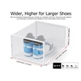 thumbnail image 2 of Cajas de almacenamiento de zapatos Kuject XXL de plástico transparente, paquete de 12, 2 of 9