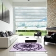 thumbnail image 7 of Ahgly Company Machine Washable Indoor Rectangle Transitional Purple Jam Purple Area Rugs, 7' x 10', 7 of 7