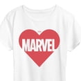 thumbnail image 3 of Marvel - Heart Valentine - Women's Short Sleeve Graphic T-Shirt, 3 of 5