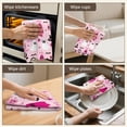 thumbnail image 6 of 2 Pcs Funny Kitchen Towels,Halloween Pink Ghosts and Witchy Elements Microfiber Dish Towels,Kitchen Tea Towels,Kitchen Towel Set (18" X 26"), 6 of 7