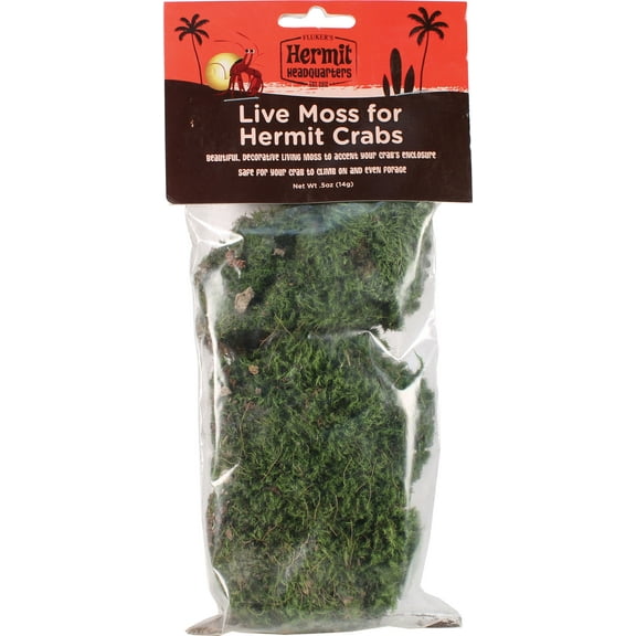Fluker's Live Moss Terrarium Substrate for Hermit Crabs, 0.7 oz