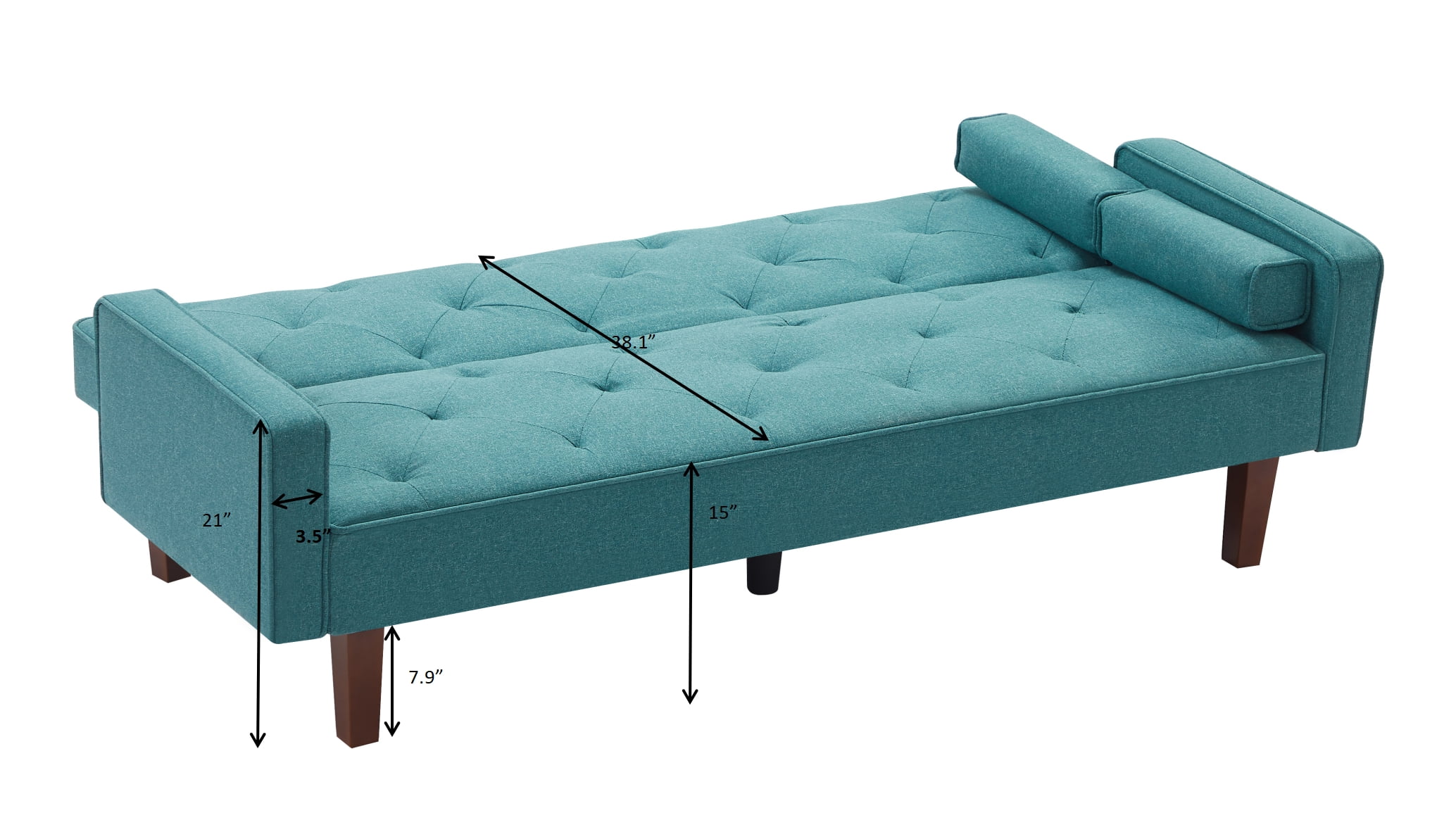 Buy Anysun Upholstered Convertible Futon Sofa Bed,Adjustable Lounge