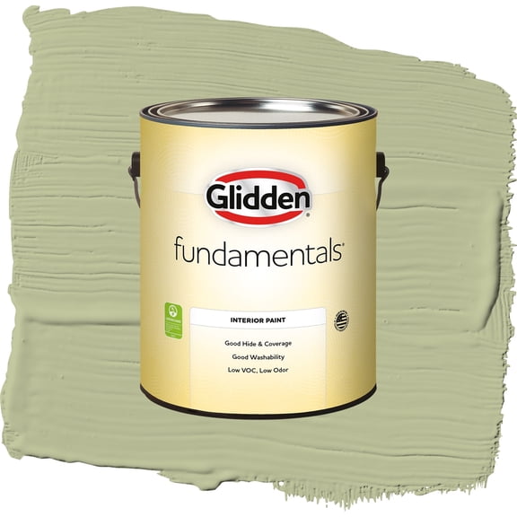Glidden Fundamentals Bahia Grass / Green, Eggshell Interior Paint, 1 Gallon