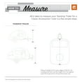 thumbnail image 3 of Classic Accessories OverDrive PolyPRO™ 3 Deluxe Teardrop Trailer Cover, Fits 8' - 10' Trailers - Max Weather Protection RV Cover, Grey/Snow White, 3 of 11