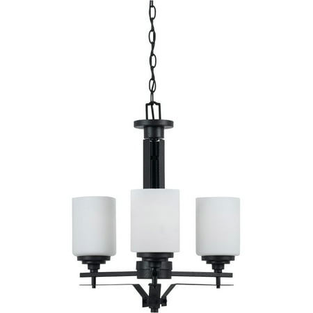 

Chandeliers 3 Light Fixture With Texture Black Finish Iron Material E26 20 180 Watts
