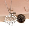 thumbnail image 6 of Uloveido Charms Family Tree of Life Necklace Mustard Seed Pendant Stainless Steel Gifts for Wife Mom Daughter Y637 (Silver-Round), 6 of 6