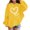 Yellow, variant on Girls' Heart Graphic Print Cute Hoodies Long Sleeve Pullover Hoodie Sweatshirt with Pocket Oversized Fleece Lined Cozy Jacket
